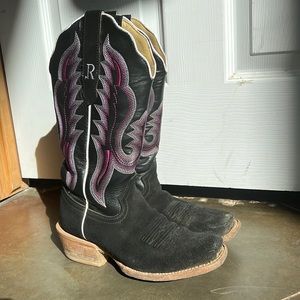 Great shape beautiful blk suede R Watson ladies boots